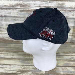 Arkansas Razorbacks Golf Hat Mens Heather Grey Under Armour Strapback Dad Cap